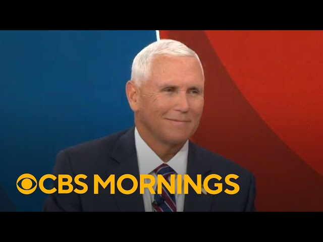 Pence talks Trump's popularity in GOP and personal values in politics
