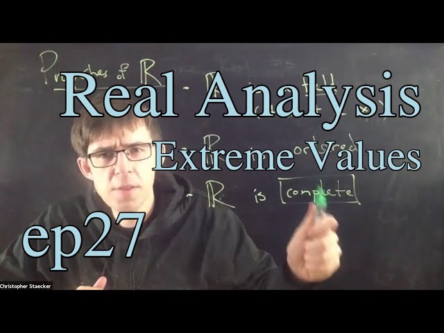 Real Analysis Ep 27: Extreme value theorem