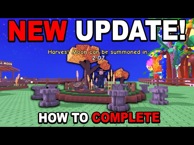 HOW TO DO HARVEST MOON EVENT!! (Update) | Grow a Garden Roblox