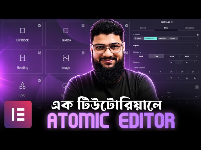 Elementor Tutorial with Atomic Editor | Ali Hossain