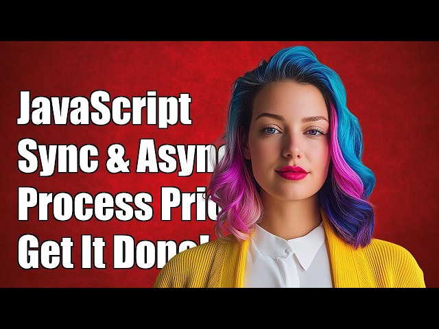 Javascript sync and async processes priority