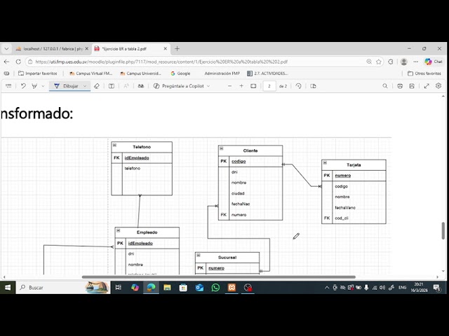 Semana 5:ejemplo fabrica en phpMyAdmin