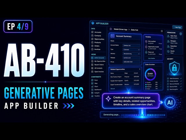 Microsoft AB-410 Study Guide: Model-Driven Apps & Generative Pages | Lesson 04