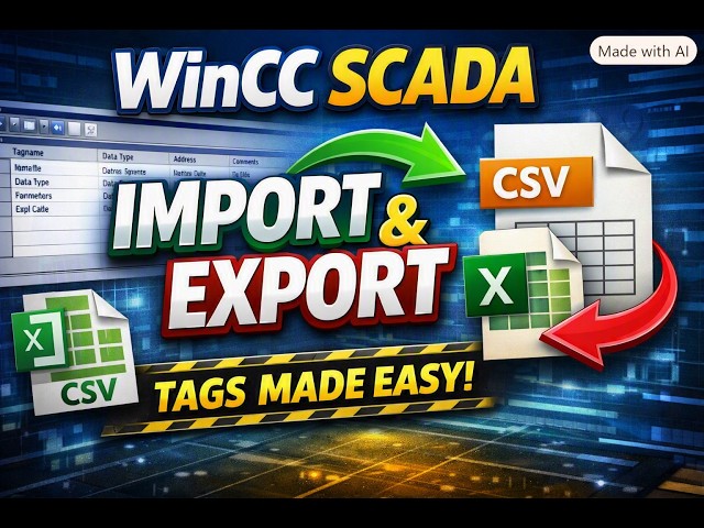 Import & Export Tags in WinCC SCADA | Step‑by‑Step Guide