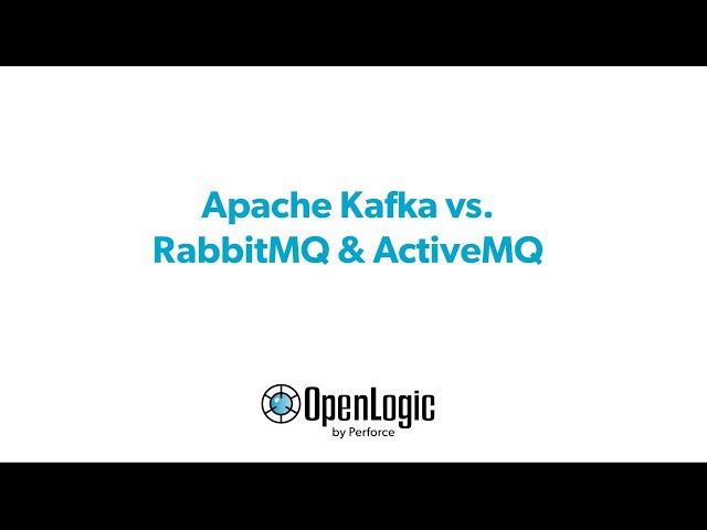 Apache Kafka vs  RabbitMQ & ActiveMQ