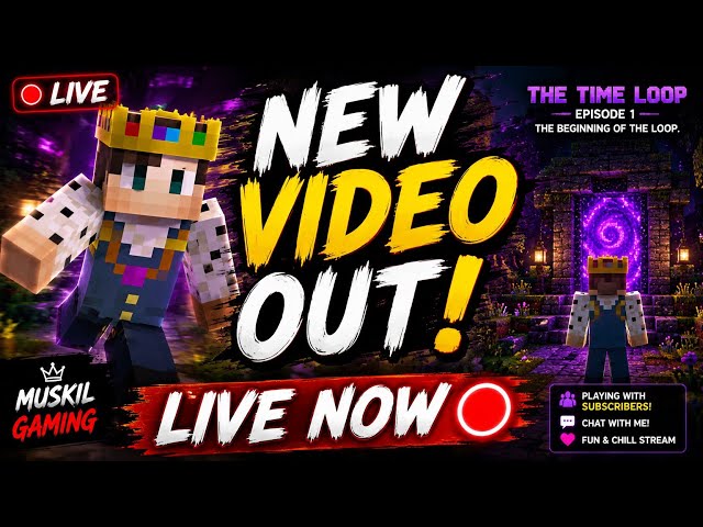🔴 LIVE | New Minecraft Movie is OUT! 😱 The Time Loop Episode 1