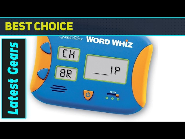 Learning Resources Word Whiz Electronic Flash Card Best Smart Letter Learning Game