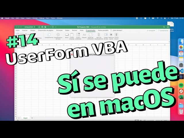 CAP-14 | Agregar UserForm VBA | Curso de Excel para macOS