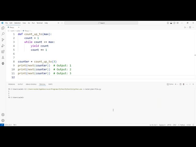 Generators in Python
