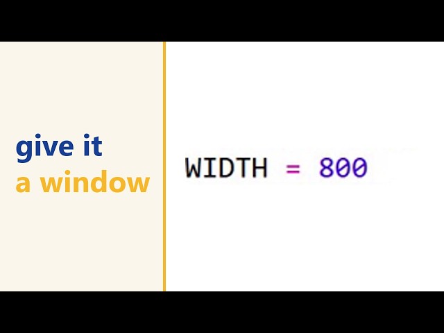 Setting the game window size in pygame zero (WIDTH and HEIGHT)