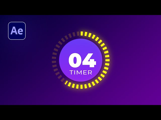Create Count Down Timer Animation in After Effects