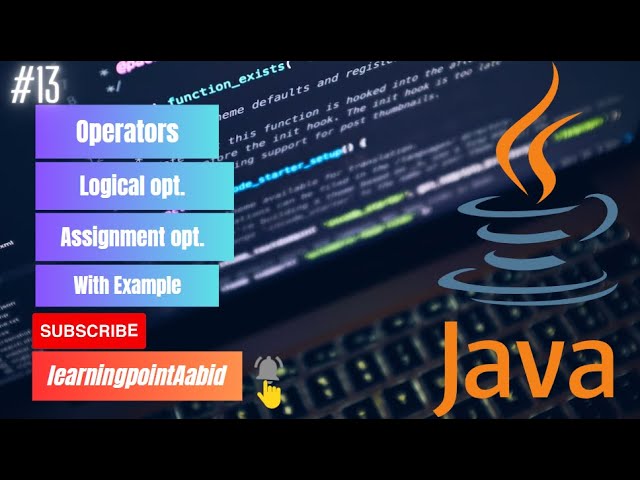 Logical and Assignment operators in java