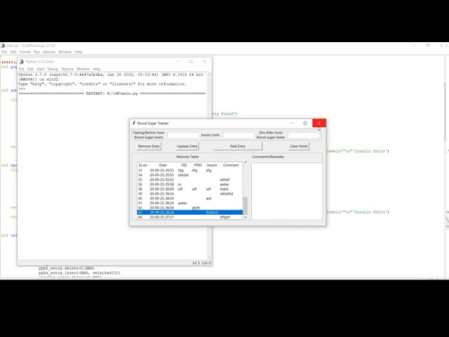 Update flaw in MY Tkinter Python app(see description )