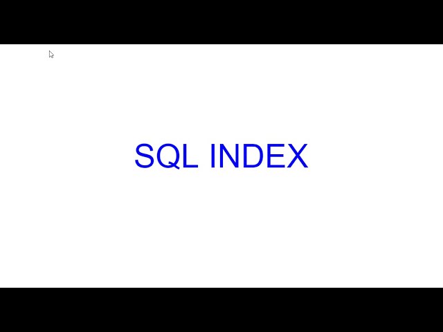 Indexing and indices in SQL | Learn SQL from Scratch 4 | Kovolff
