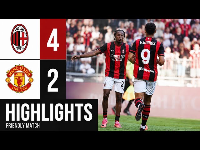 Highlights Man United 2-4 AC Milan friendly match 🖤❤️ #milan #united #Highlights #preseason