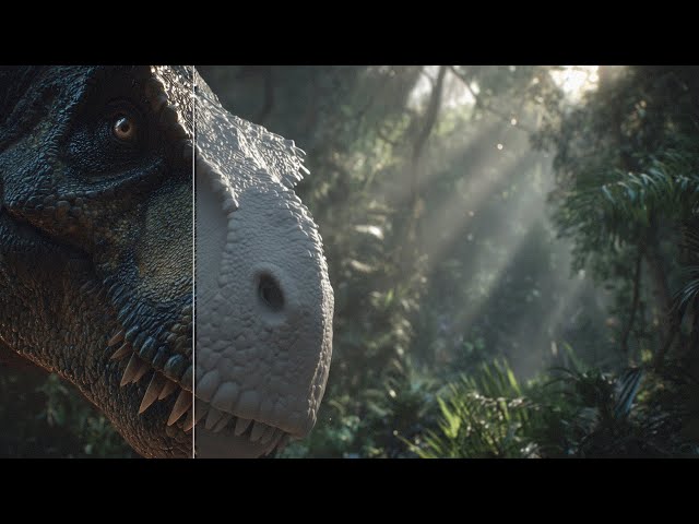 When 3D Meets AI - CGI | VFX - T-REX, Jurassic Park