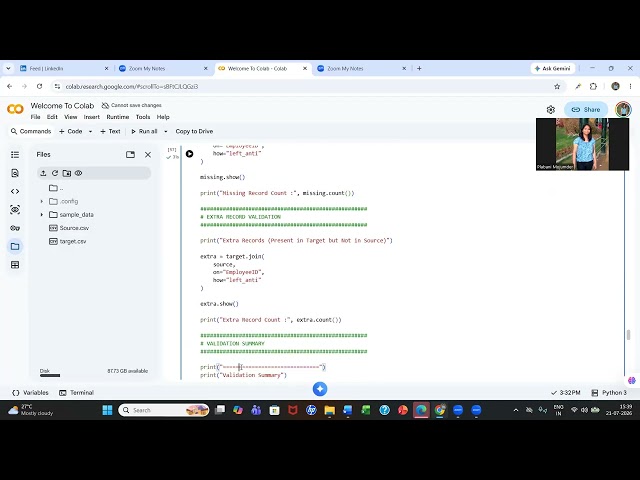 NULL Validation & Missing/Extra Record Validation Using PySpark | ETL Automation Testing
