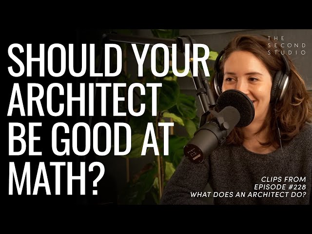 Do architects have to be good at math?