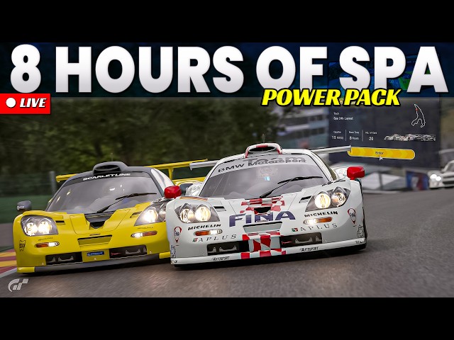🔴 GT7 LIVE | Final Day Of The Streamathon! | 8 Hours Of Spa