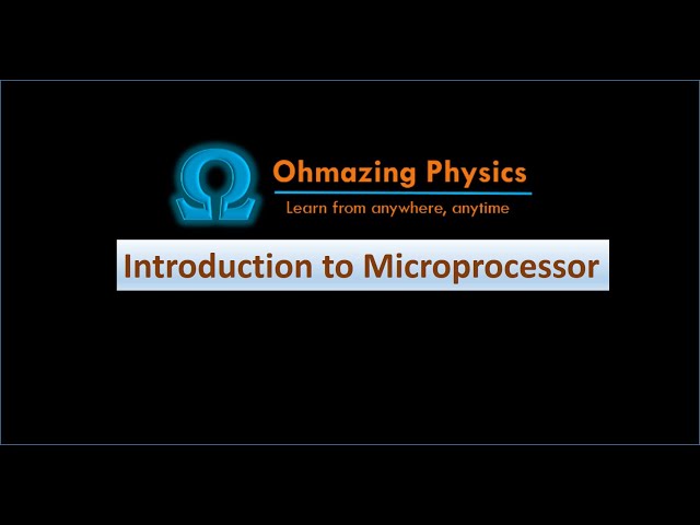 Introduction to Microprocessor