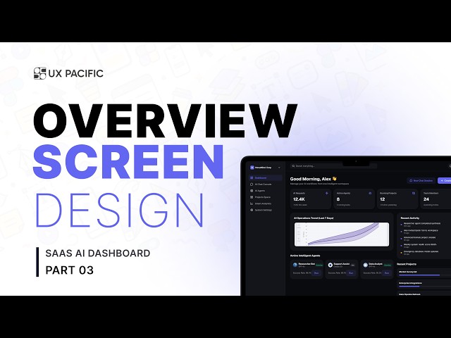 CRM Dashboard UI/UX Design Tutorial | Overview Screen | Part 03