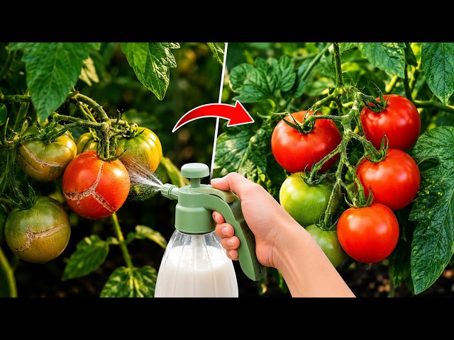 🍅 I Sprayed This on My Tomato Plants... and Harvested Twice as Many Tomatoes with Fewer Cracks