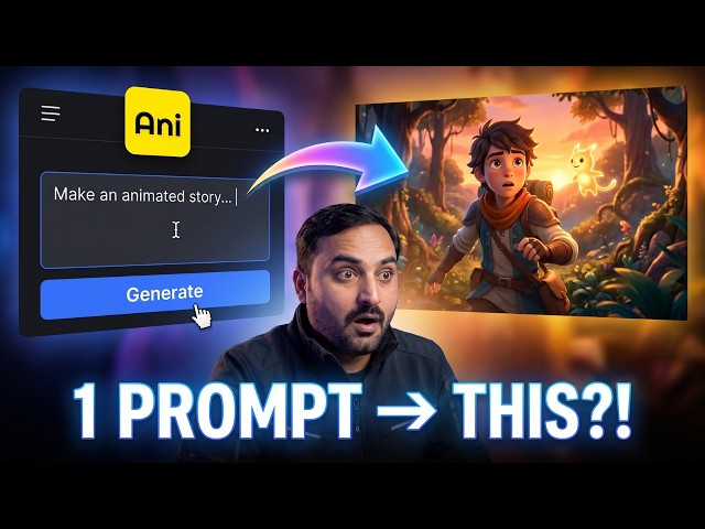 I Turned ONE Sentence Into a Full Animated Video With AI