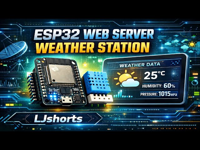 esp32 web server tutorial | esp32 web server dht sensor | esp32 weather station dht sensor #arduino