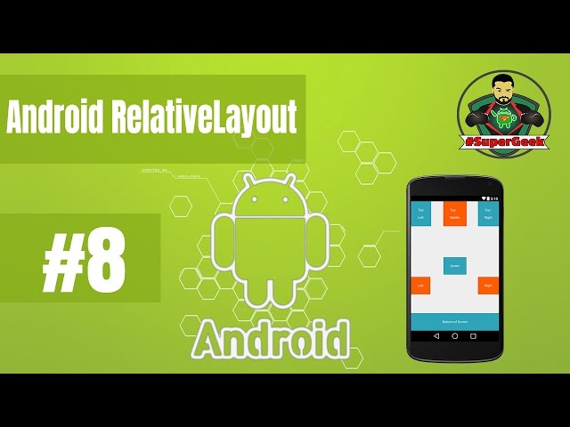 #8 Android Example with RelativeLayout --  مثال اندرويد للعمل بالتخطيط النسبي
