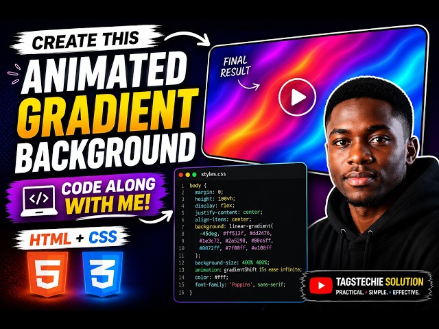 How to Create an Animated Gradient Background with HTML & CSS