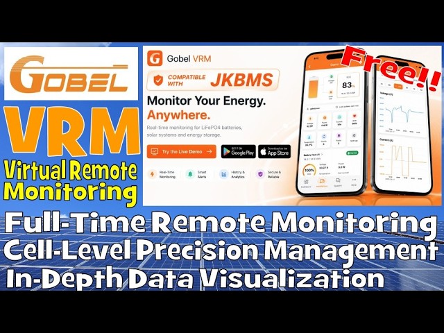 Gobel Power VRM - Remote Monitoring of your Battery and BMS, full access from anywhere!