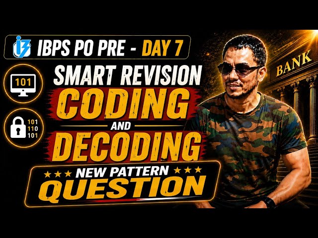 Coding Decoding | Only for IBPS PO Pre | Foundation Batch 2026 | PreAdda