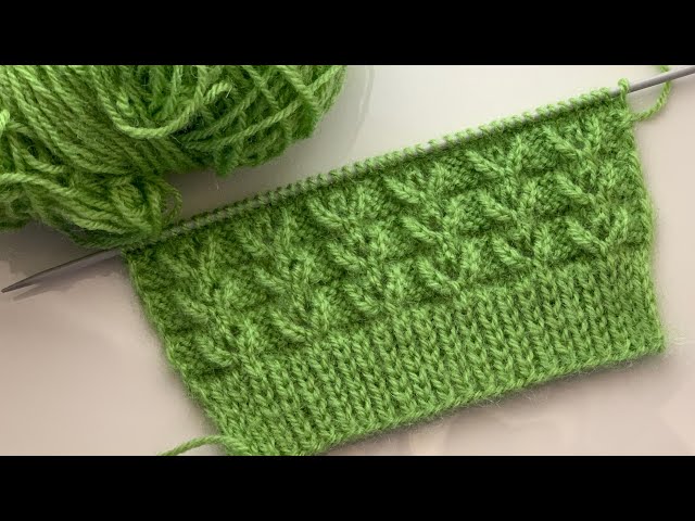 Easy Leaf Knitting Pattern for Sweaters and Cardigans