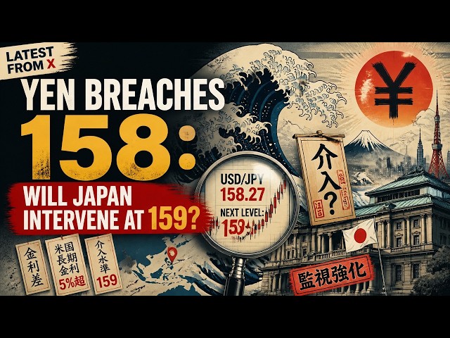 [X Latest] Yen Breaches 158: Will Japan Intervene at 159?