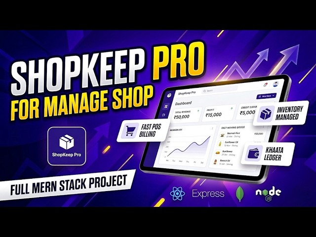 Build a Complete Shop Management System | MERN Stack Project | Shop Inventory