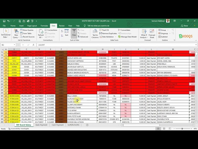 22_Filtering Data in Excel