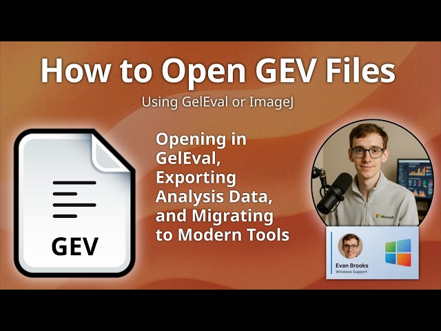 How to Open GEV Files (GelEval Document)