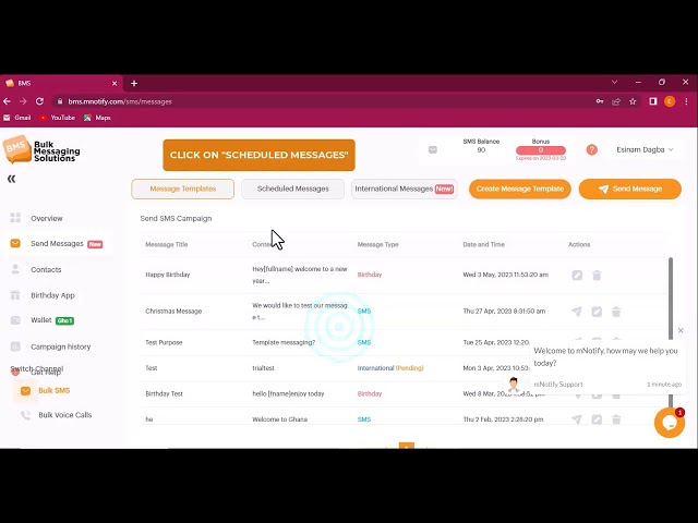 How to Scheduled Messages and Use Message Templates on Bulk Messaging Solutions Platform