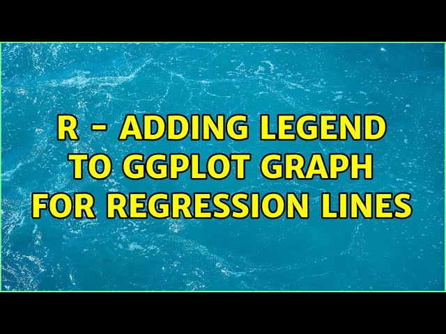 R - Adding legend to ggplot graph for regression lines