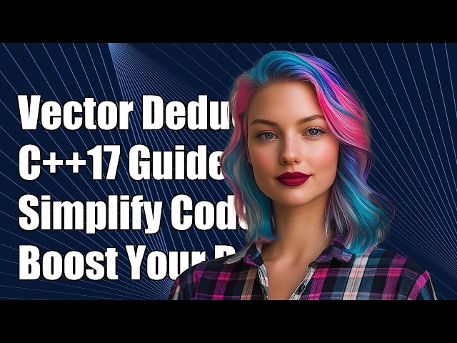What are std::vector deduction guides in C++17?