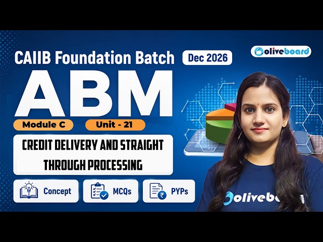 CAIIB ABM Module C Unit 21 | Credit Delivery & Straight Through Processing (STP) | CAIIB Oliveboard