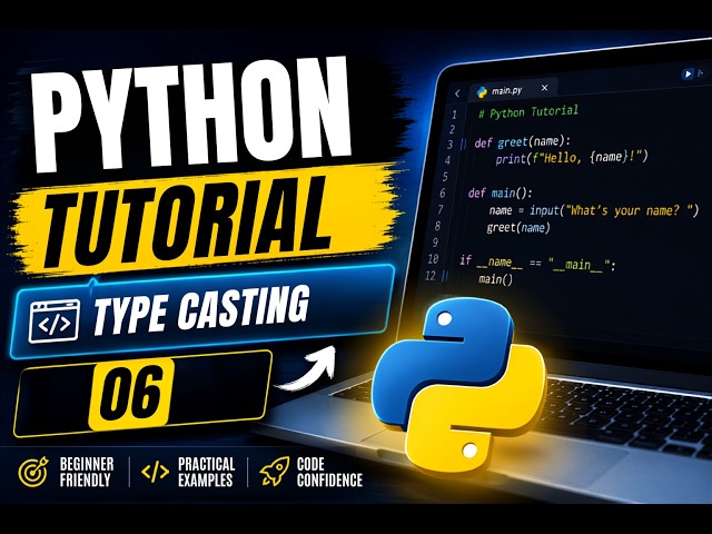 Python Tutorial #6 | Type Casting in Python  | Data Type Conversion | @PythonWithHarsh