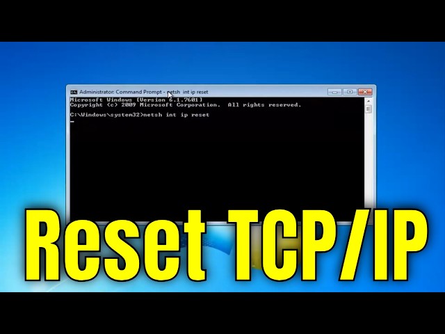 How to Reset TCP/IP and Winsock in Windows - Fix Network Issues