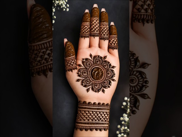 Beautiful new stylish gol tikki mehndi design|mehndi design|mehandi design|mehandi|beginners mehndi|