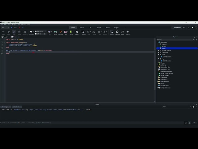 Door and key, lua coding tutorial, easy to learn!