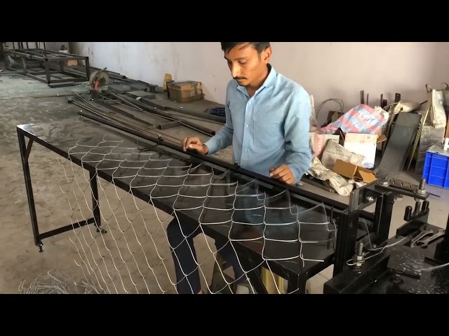 Auto cut chain link fencing machine Contact number - 7016853823 #rrajeshvlogs