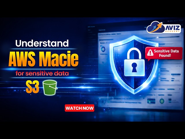 Understand AWS Macie Service to detect sensitive data in S3 Bucket | Aviz Academmy