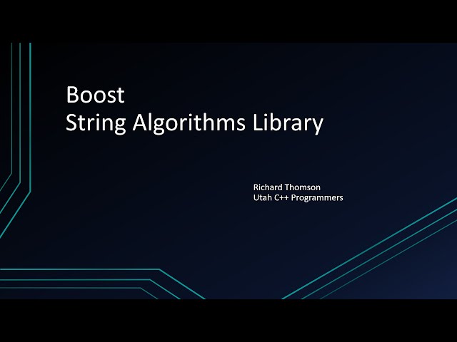 Boost String Algorithms Library