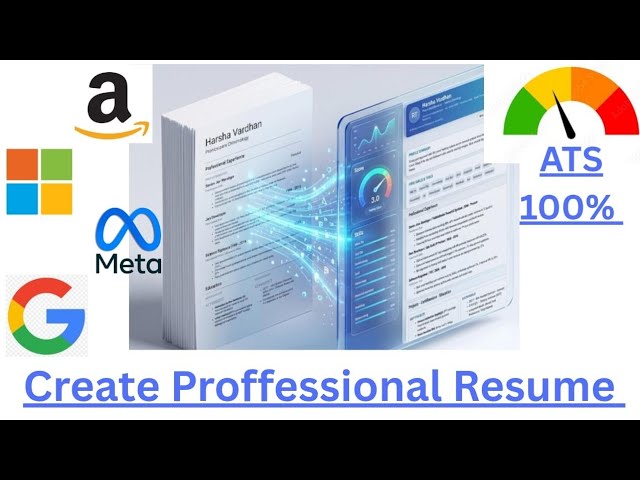 Resume Making📃 || ATS 100%🔥 || MNC Resume || 2026 Update 