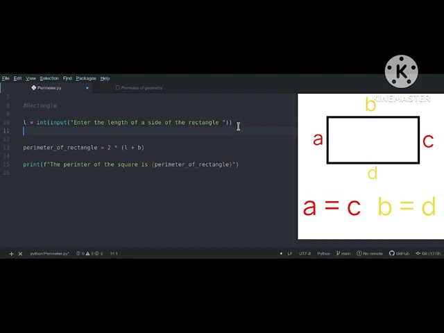 Making a Program to find perimeter of basic geometry shapes in Python | Assamese Tutorial